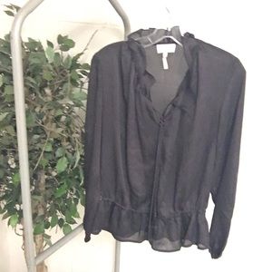 laundry gray blouse size small